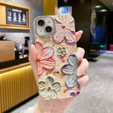 Blooms Floral iPhone Case w/ Crystal Lens Protector ( FLAT 60% OFF )